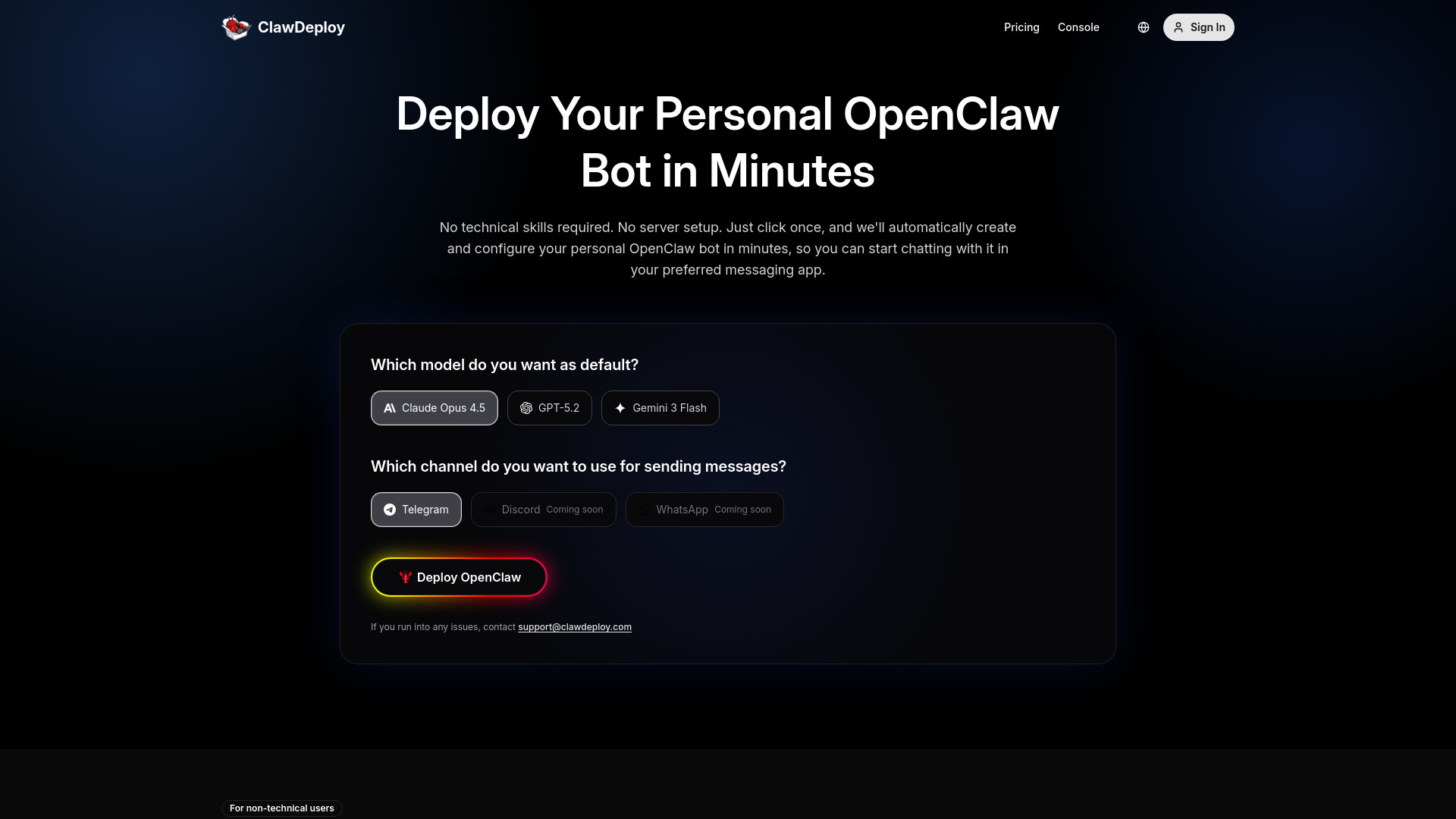 ClawDeploy AI