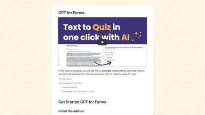 GPT for forms