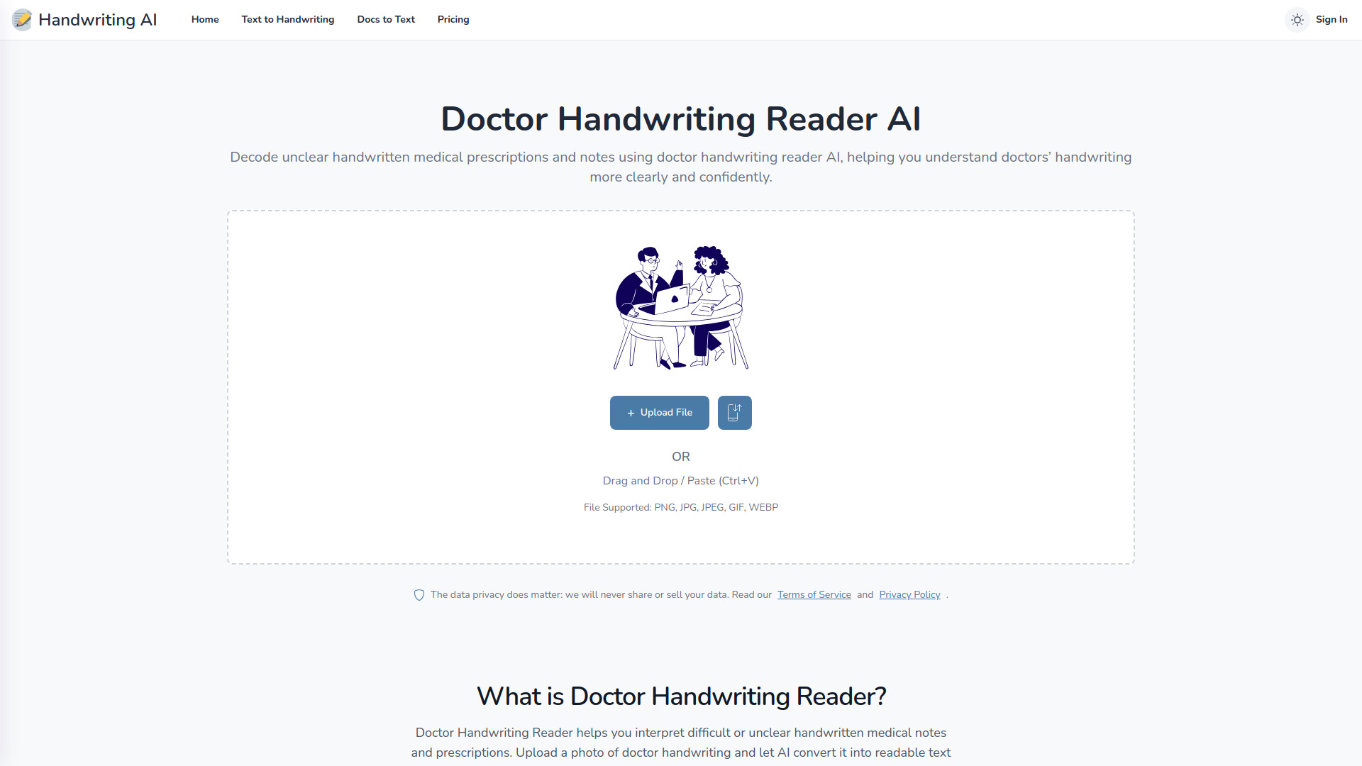 Handwriting AI