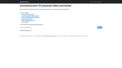 Summarize Tech