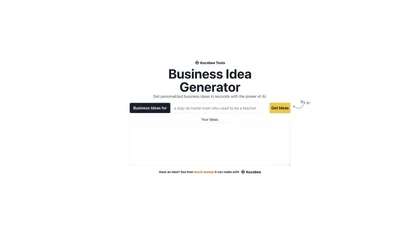 Business Idea Generator