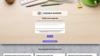 Agenda Runner