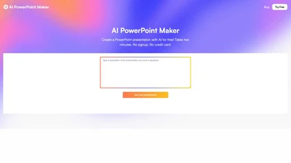AI PowerPoint Maker