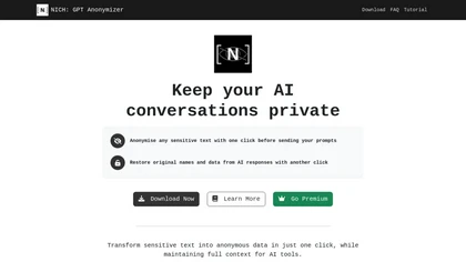 NICH: GPT Anonymizer