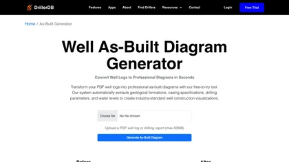DrillerDB Well As-Built Diagram Generator